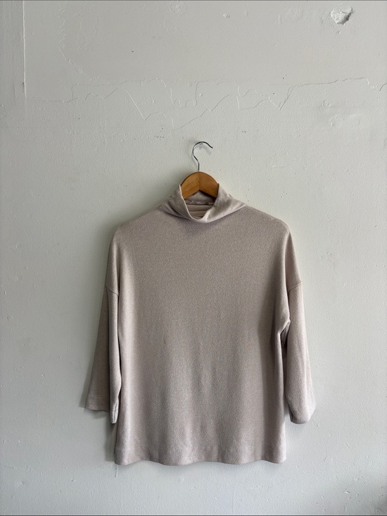 Orsay Sweaters - Classic Light Taupe Turtleneck Knit Top